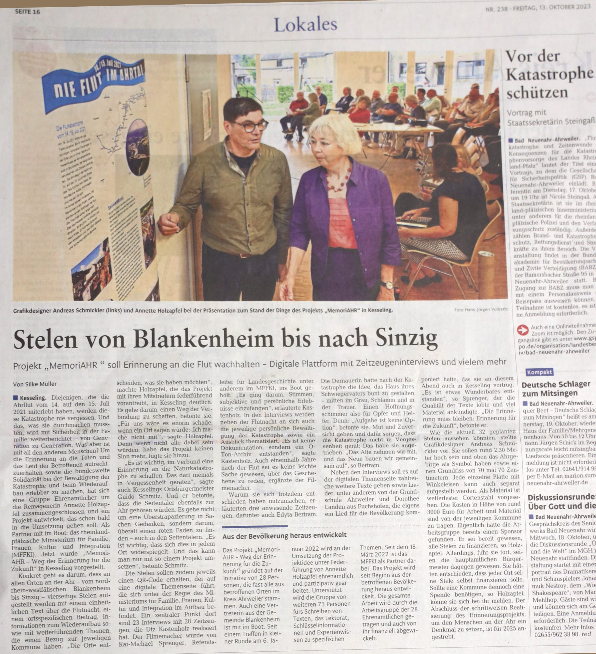 Bericht der Rheinzeitung